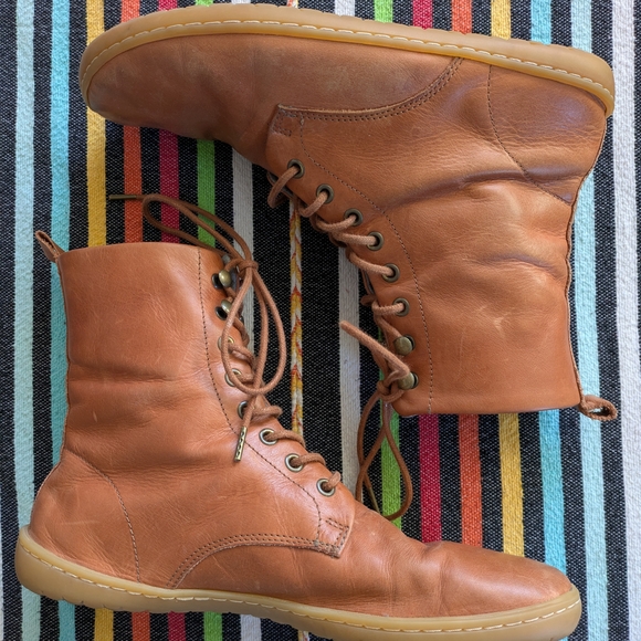 Mukishoes Alentejo Leather Barefoot Combat Boots - 39 - Picture 4 of 9